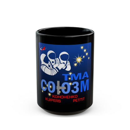 Soyuz TMA-03M (Soyuz Programme) Black Coffee Mug-15oz-The Sticker Space