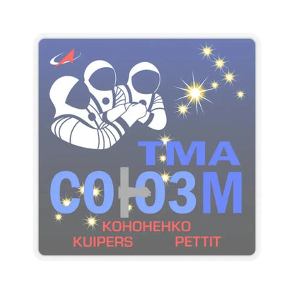 Soyuz TMA-03M (Soyuz Programme) STICKER Vinyl Kiss-Cut Decal 2 Inch Transparent - The Sticker Space