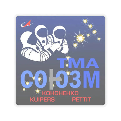Soyuz TMA-03M (Soyuz Programme) STICKER Vinyl Kiss-Cut Decal 3 Inch Transparent - The Sticker Space