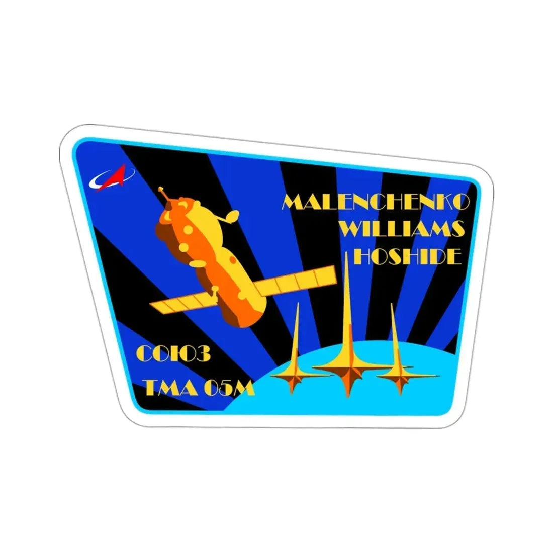 Soyuz TMA-05M (Soviet Space Program) STICKER Vinyl Die-Cut Decal 3 Inch - The Sticker Space