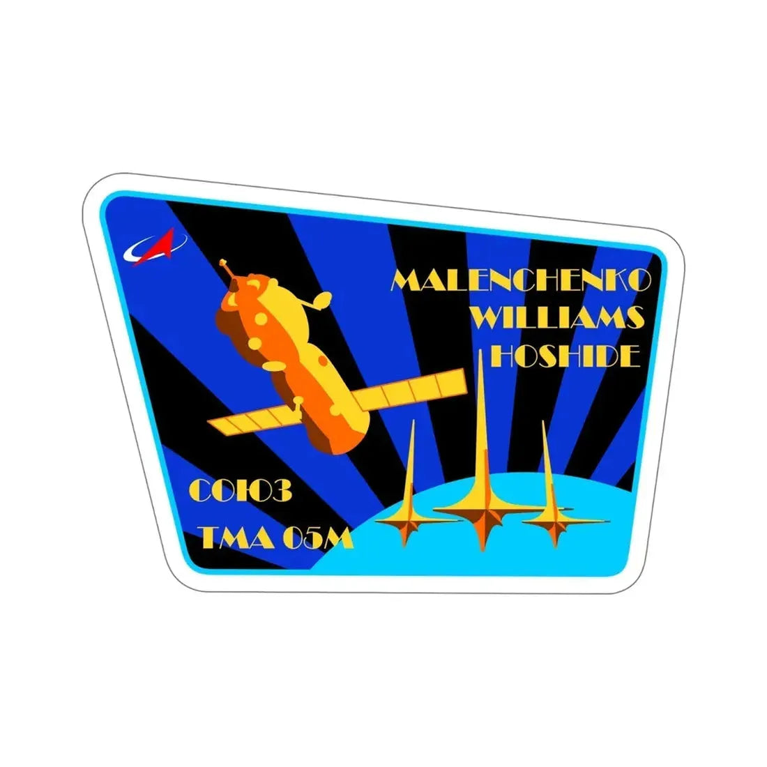 Soyuz TMA-05M (Soviet Space Program) STICKER Vinyl Die-Cut Decal 6 Inch - The Sticker Space