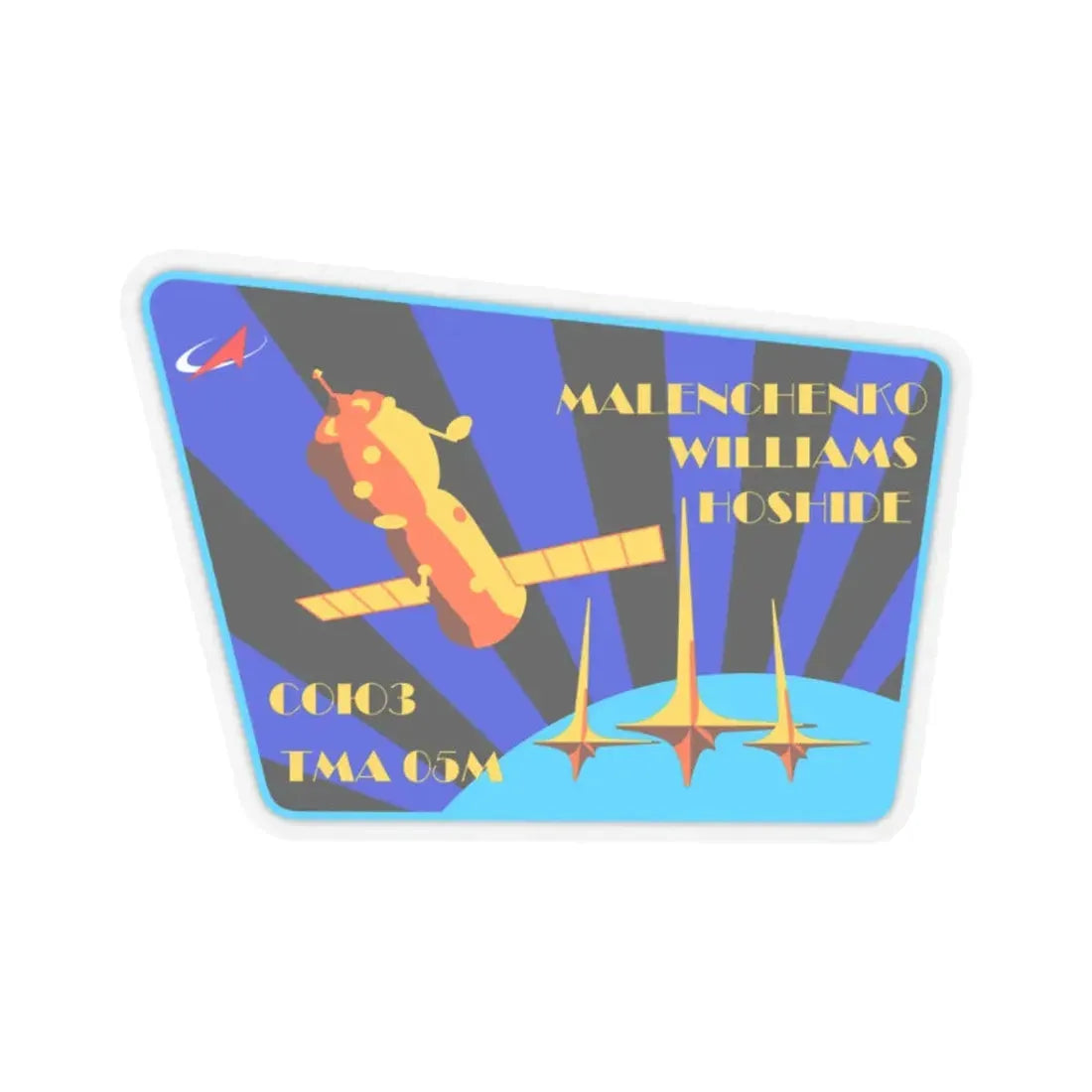 Soyuz TMA-05M (Soyuz Programme) STICKER Vinyl Kiss-Cut Decal 2 Inch Transparent - The Sticker Space