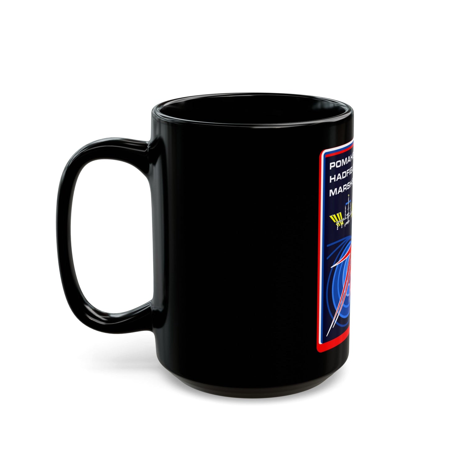 Soyuz TMA-07M (Soyuz Programme) Black Coffee Mug-The Sticker Space