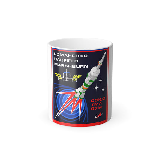 Soyuz TMA-07M (Soyuz Programme) Color Changing Mug 11oz-11oz-The Sticker Space