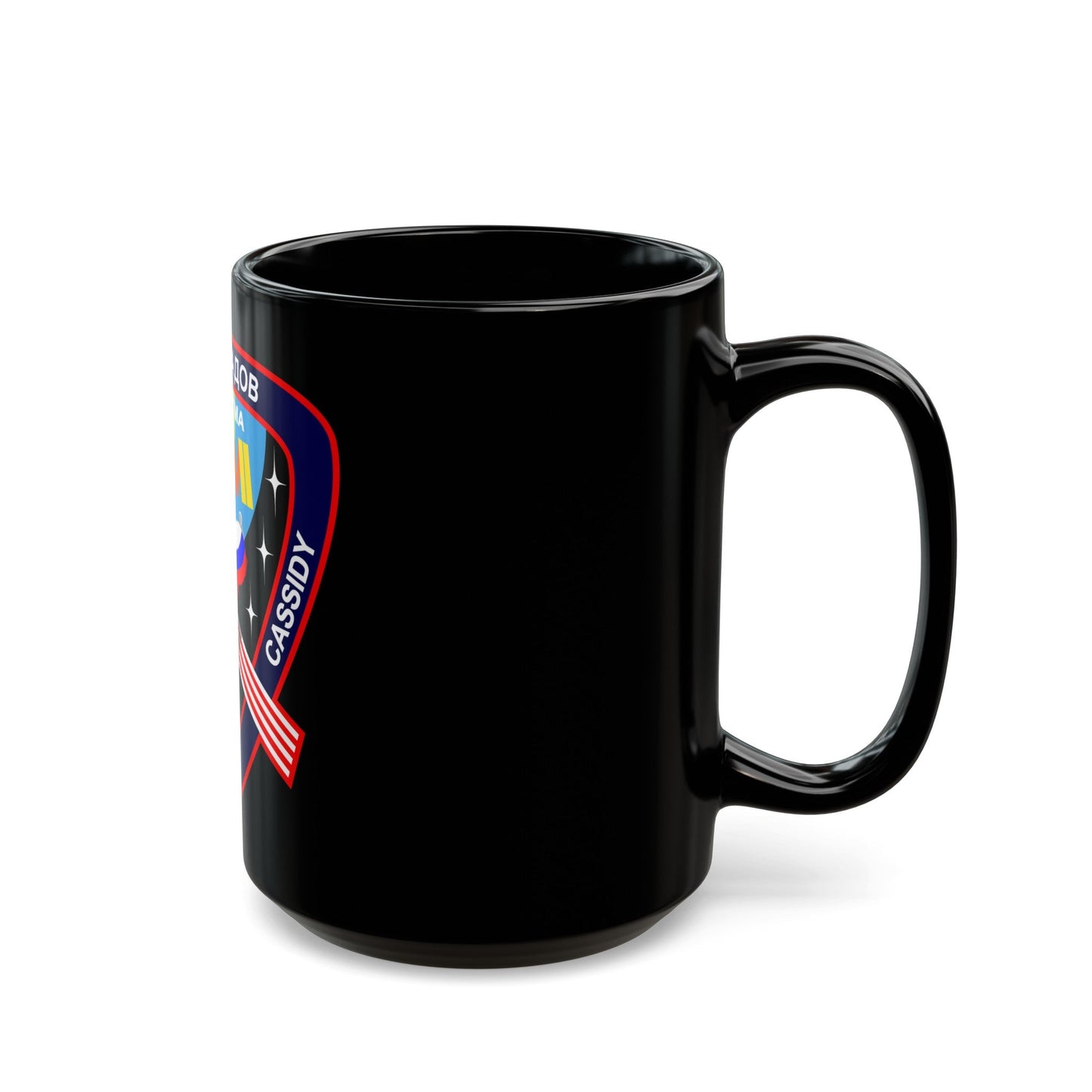 Soyuz TMA-08M (Soyuz Programme) Black Coffee Mug-The Sticker Space