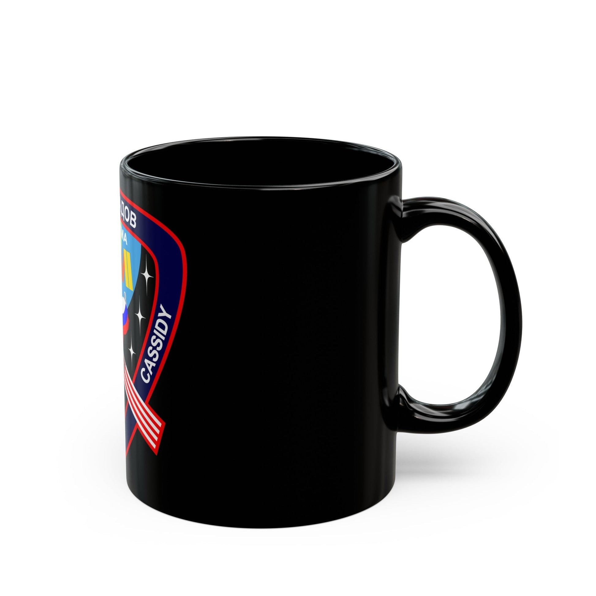 Soyuz TMA-08M (Soyuz Programme) Black Coffee Mug-The Sticker Space