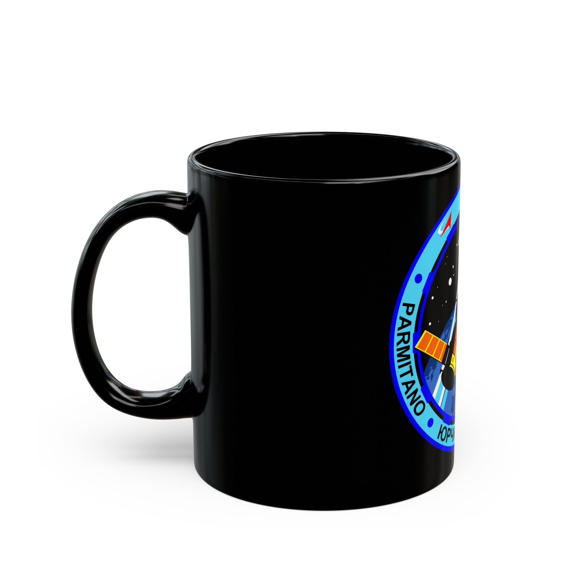 Soyuz TMA-09M (Soyuz Programme) Black Coffee Mug-The Sticker Space