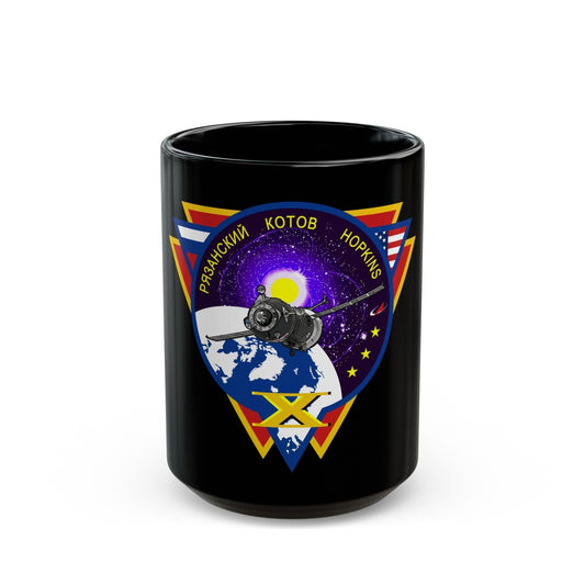 Soyuz TMA-10M (Soyuz Programme) Black Coffee Mug-15oz-The Sticker Space