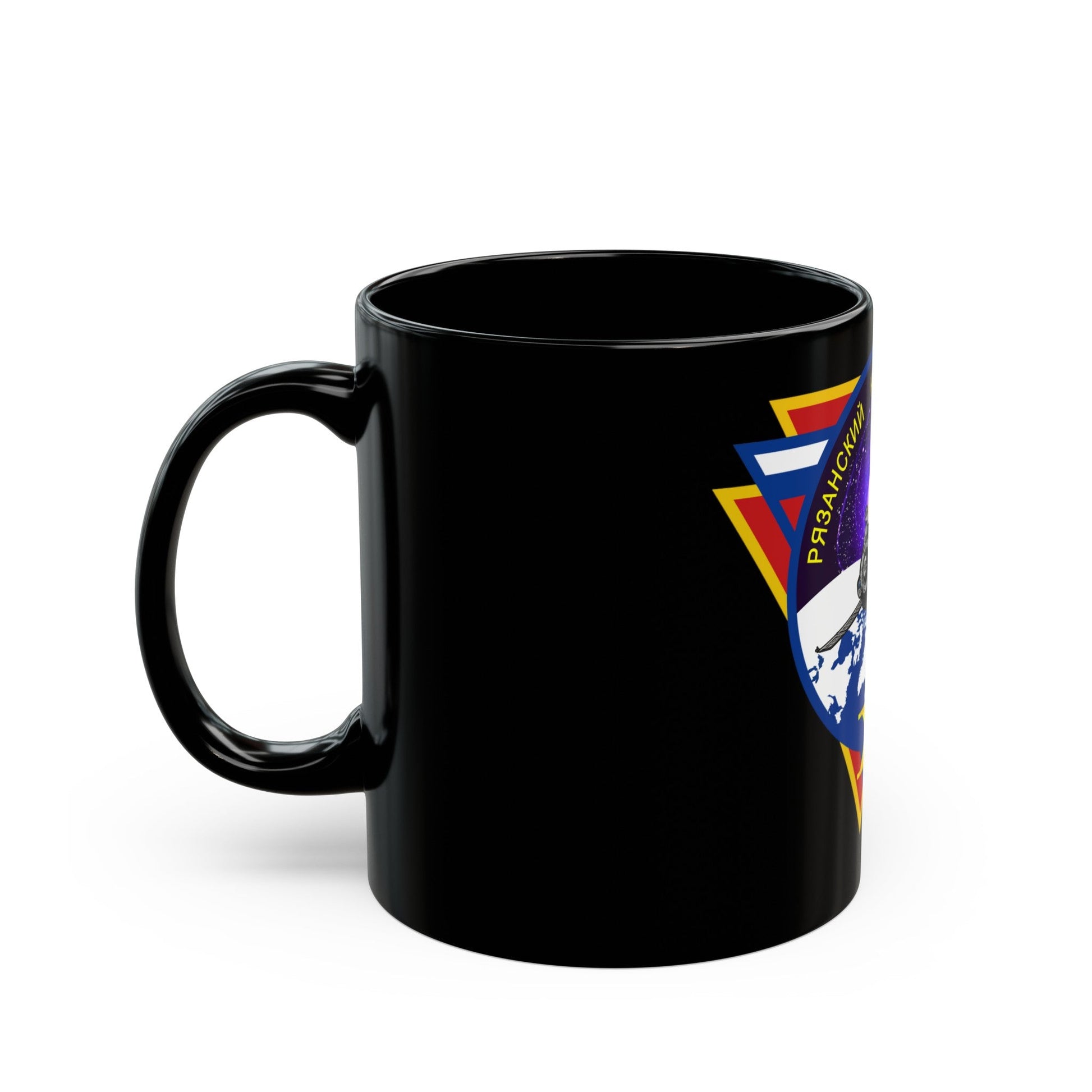 Soyuz TMA-10M (Soyuz Programme) Black Coffee Mug-The Sticker Space