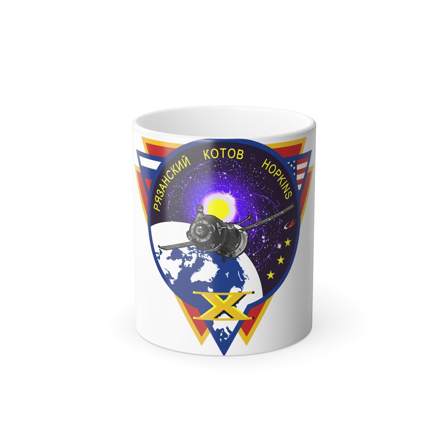 Soyuz TMA-10M (Soyuz Programme) Color Changing Mug 11oz-11oz-The Sticker Space