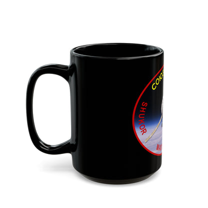 Soyuz TMA-11 (Soyuz Programme) Black Coffee Mug-The Sticker Space