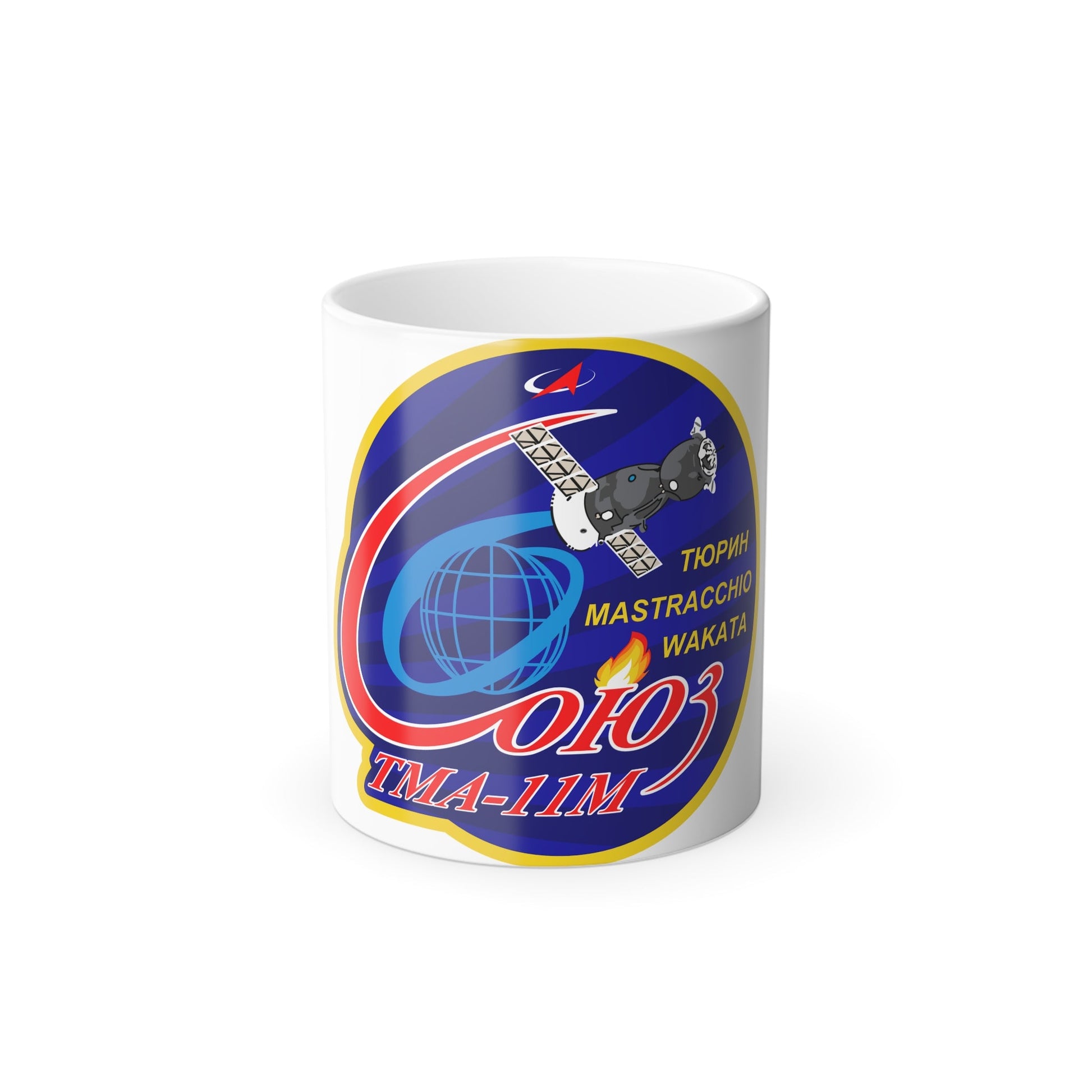 Soyuz TMA-11M (Soyuz Programme) Color Changing Mug 11oz-11oz-The Sticker Space