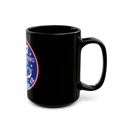 Soyuz TMA-12 (Soyuz Programme) Black Coffee Mug-The Sticker Space