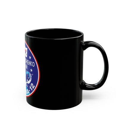 Soyuz TMA-12 (Soyuz Programme) Black Coffee Mug-The Sticker Space