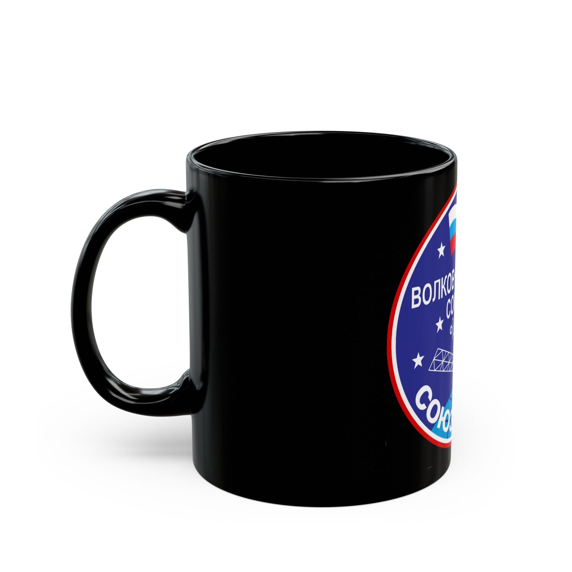 Soyuz TMA-12 (Soyuz Programme) Black Coffee Mug-The Sticker Space