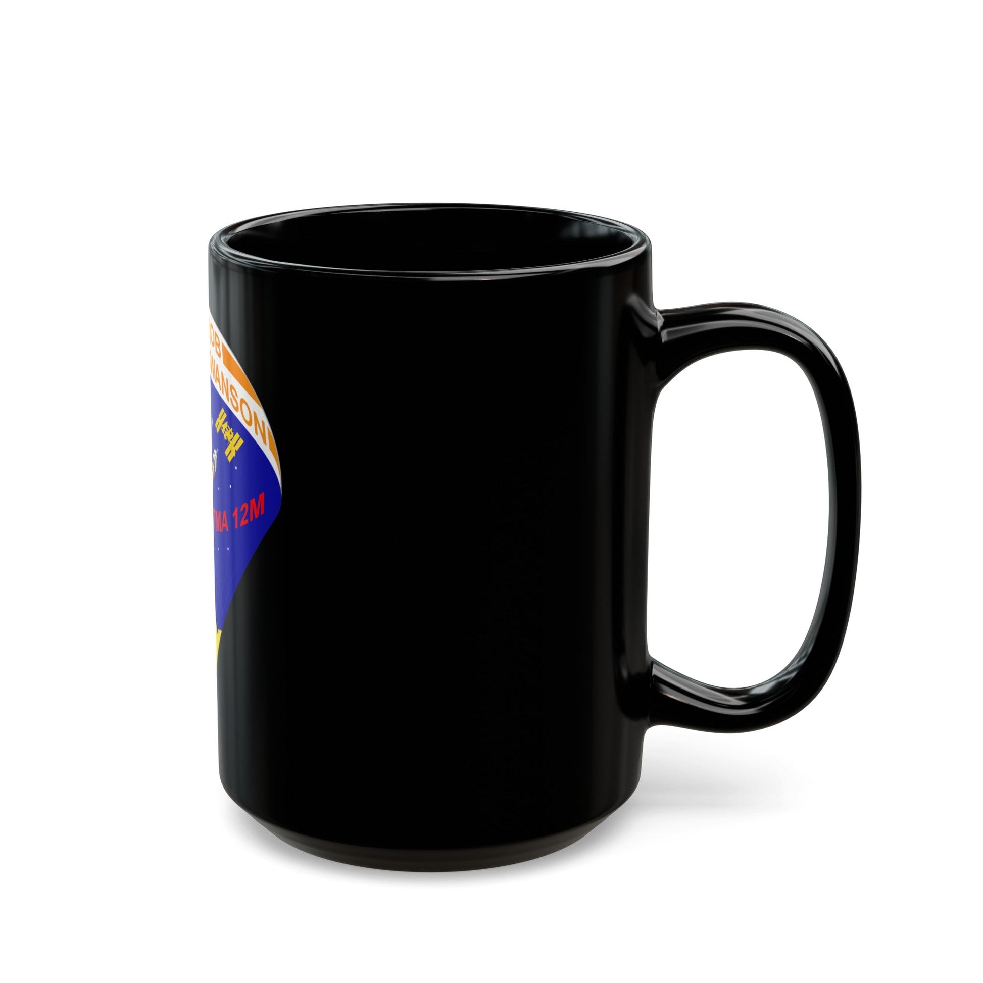 Soyuz TMA-12M (Soyuz Programme) Black Coffee Mug-The Sticker Space