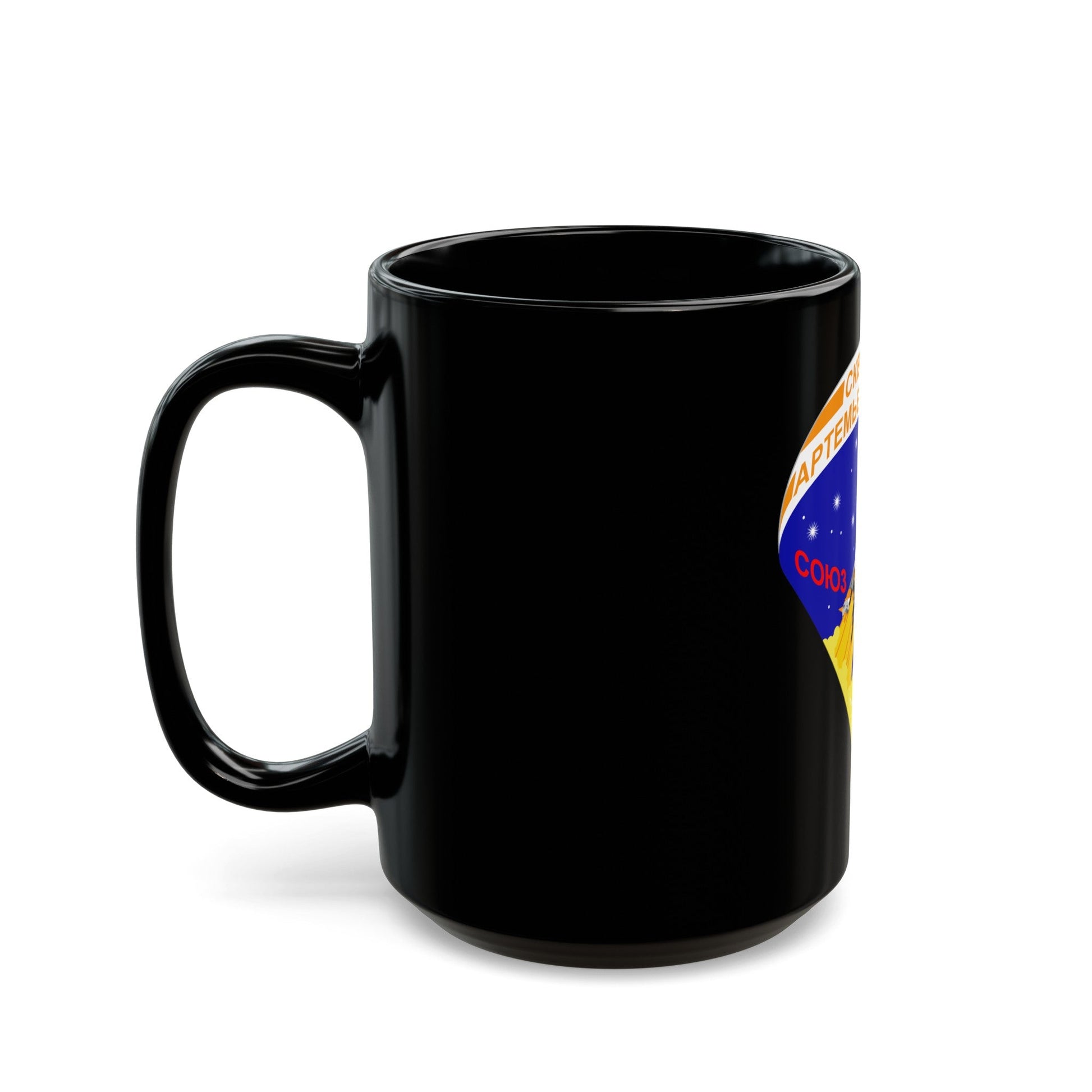 Soyuz TMA-12M (Soyuz Programme) Black Coffee Mug-The Sticker Space