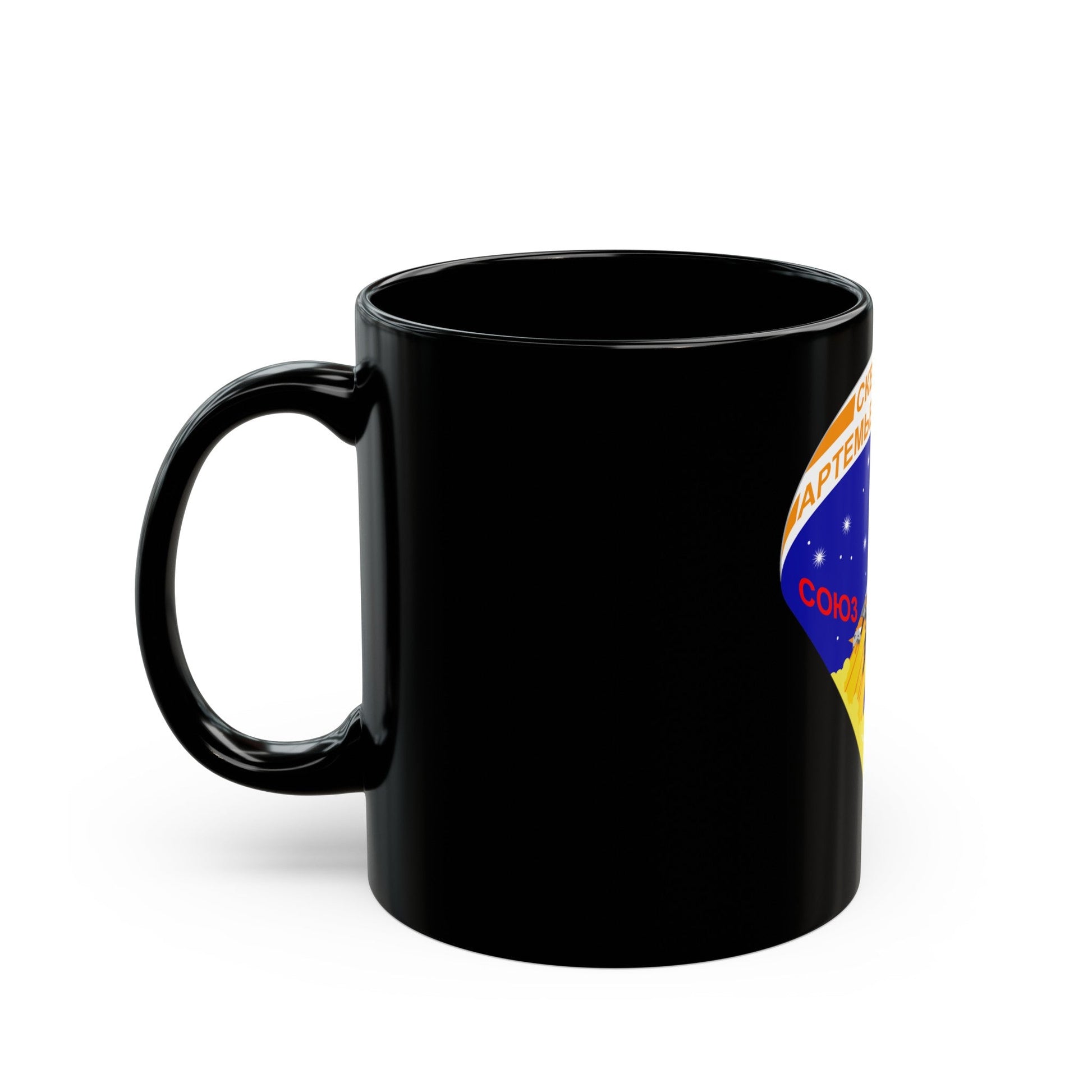 Soyuz TMA-12M (Soyuz Programme) Black Coffee Mug-The Sticker Space