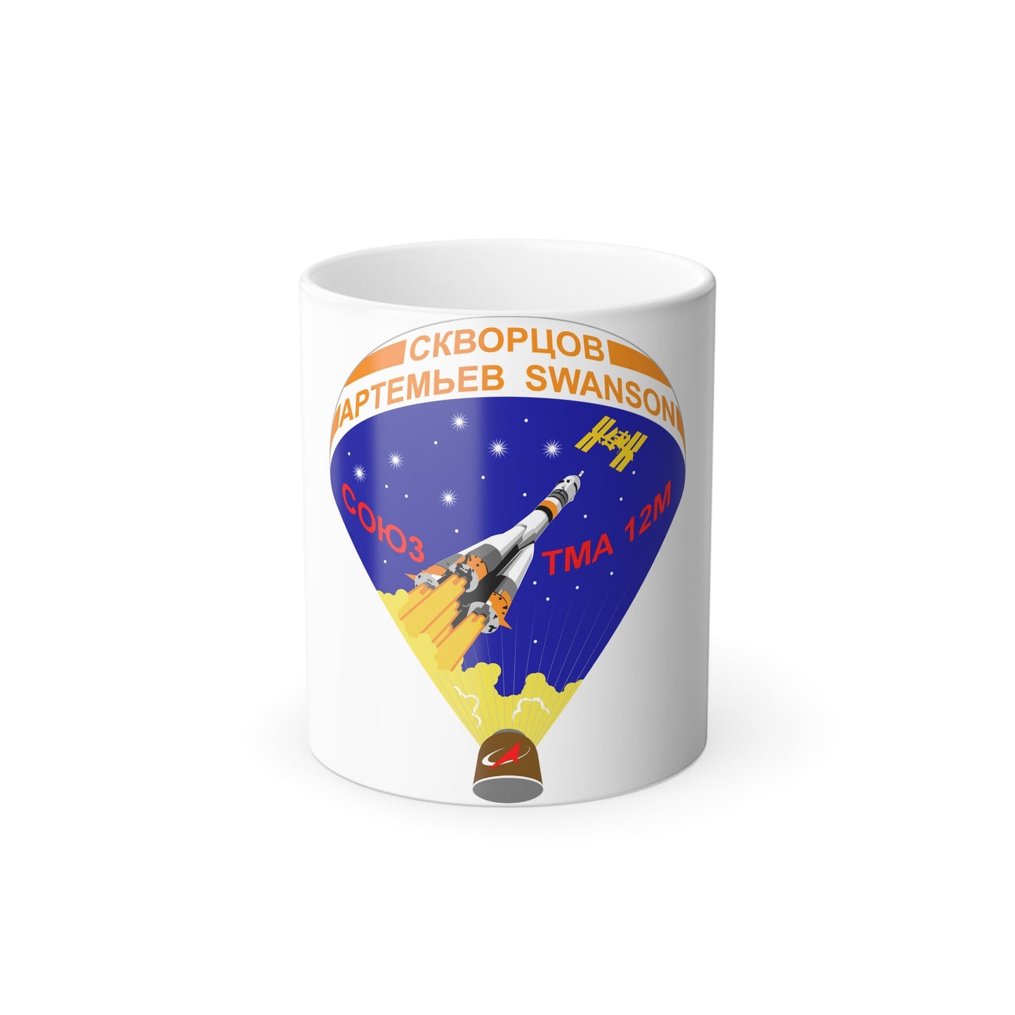 Soyuz TMA-12M (Soyuz Programme) Color Changing Mug 11oz-11oz-The Sticker Space