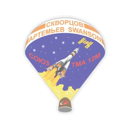 Soyuz TMA-12M (Soyuz Programme) STICKER Vinyl Kiss-Cut Decal 2 Inch Transparent - The Sticker Space