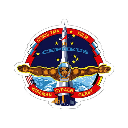 Soyuz TMA-13M (Soviet Space Program) STICKER Vinyl Die-Cut Decal 5 Inch - The Sticker Space