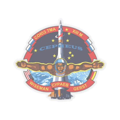 Soyuz TMA-13M (Soyuz Programme) STICKER Vinyl Kiss-Cut Decal 2 Inch Transparent - The Sticker Space