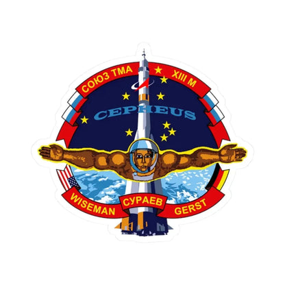 Soyuz TMA-13M (Soyuz Programme) STICKER Vinyl Kiss-Cut Decal 2 Inch White - The Sticker Space