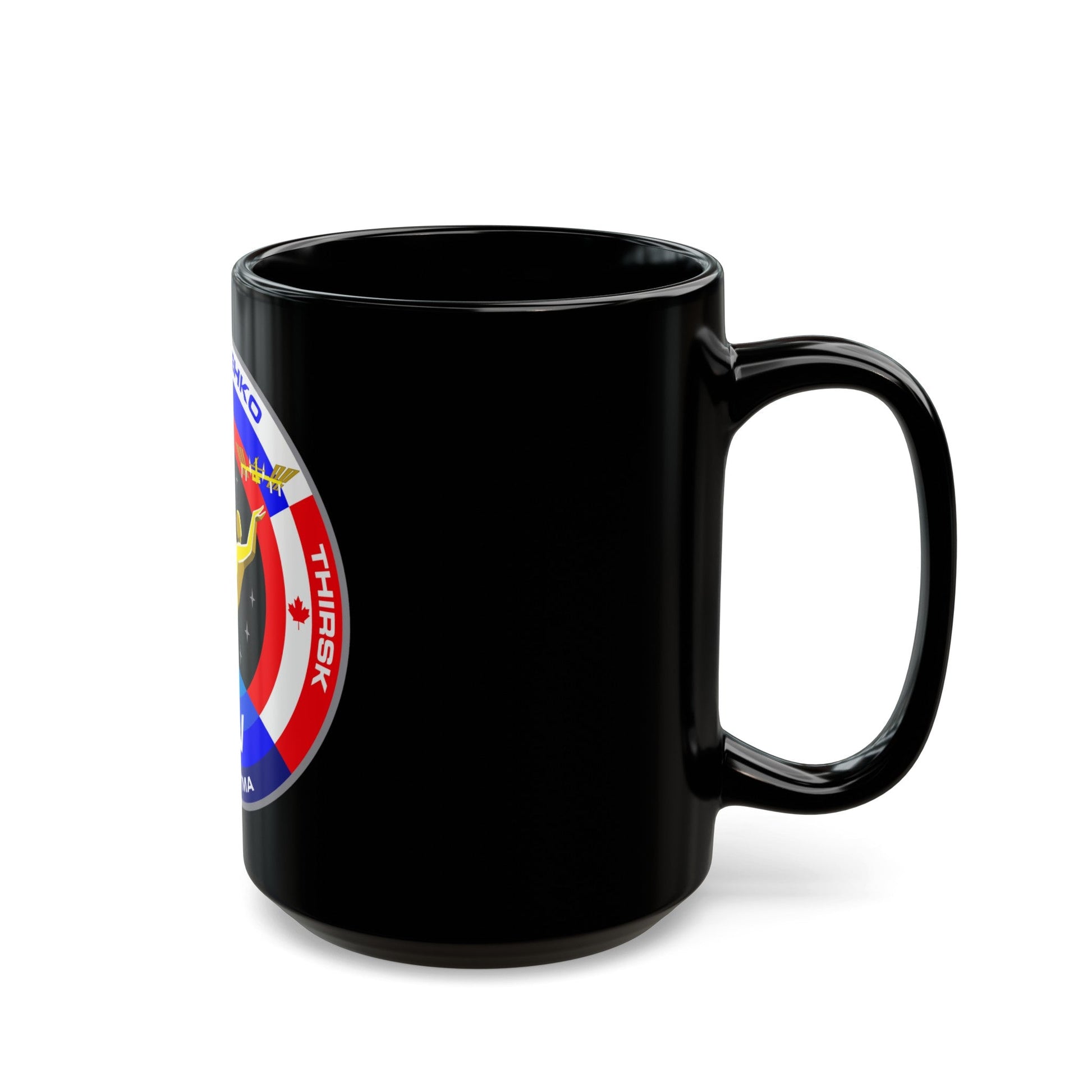 Soyuz TMA-15 (Soyuz Programme) Black Coffee Mug-The Sticker Space