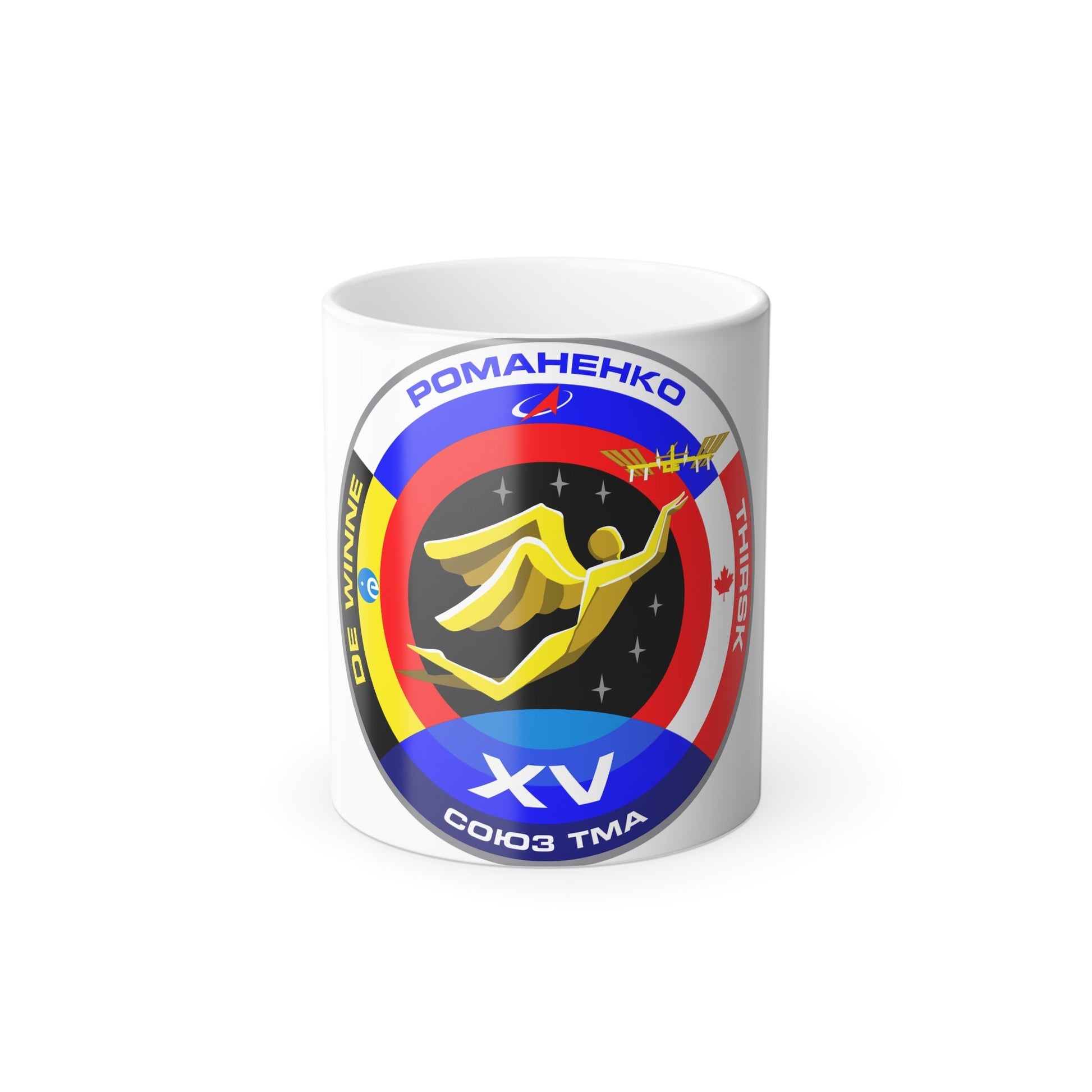 Soyuz TMA-15 (Soyuz Programme) Color Changing Mug 11oz-11oz-The Sticker Space