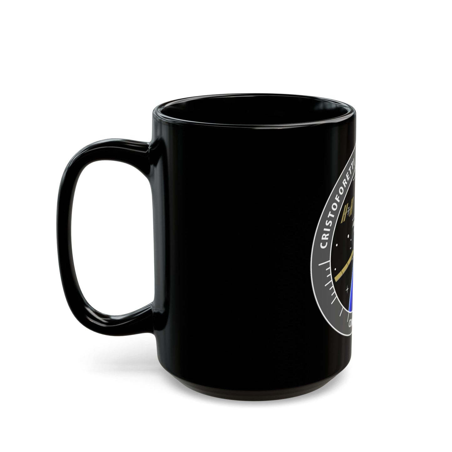 Soyuz TMA-15M (Soyuz Programme) Black Coffee Mug-The Sticker Space