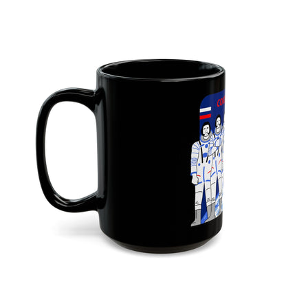 Soyuz TMA-18 (Soyuz Programme) Black Coffee Mug-The Sticker Space