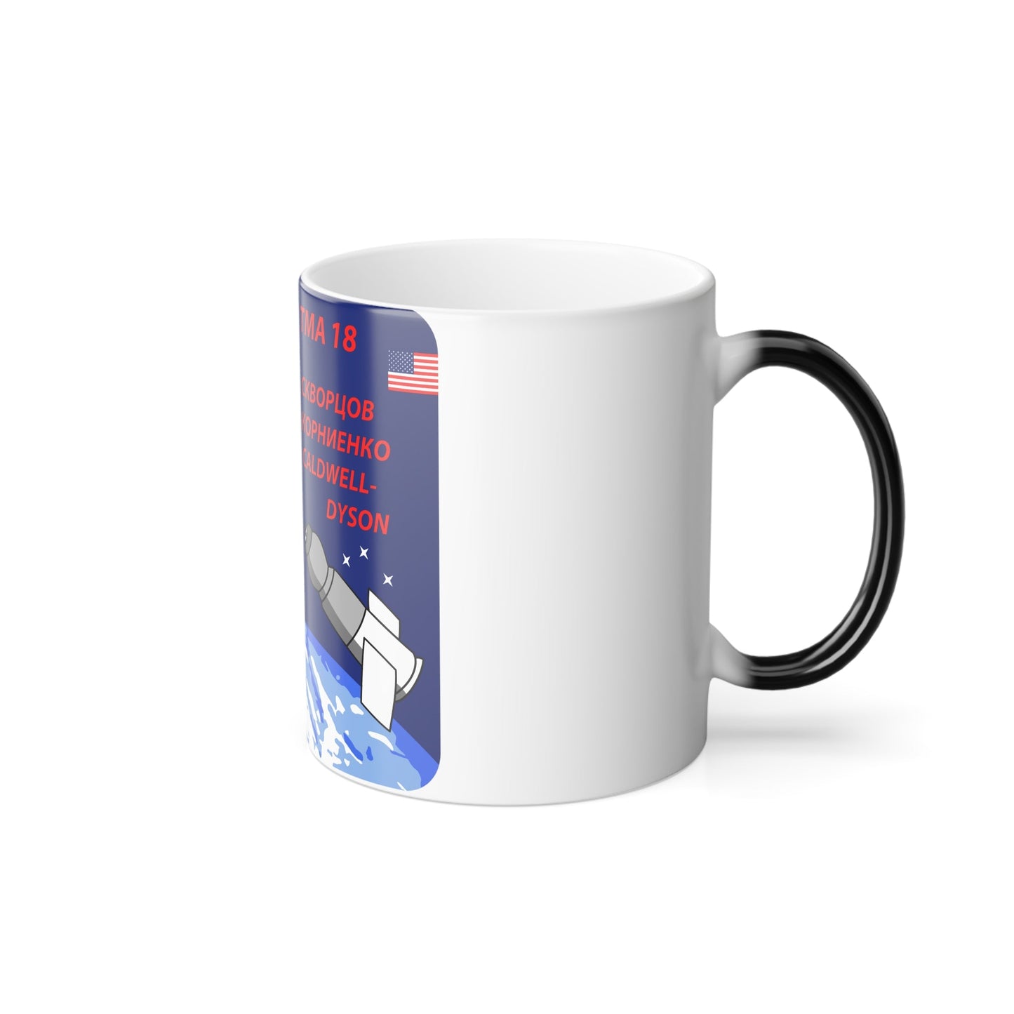 Soyuz TMA-18 (Soyuz Programme) Color Changing Mug 11oz-11oz-The Sticker Space