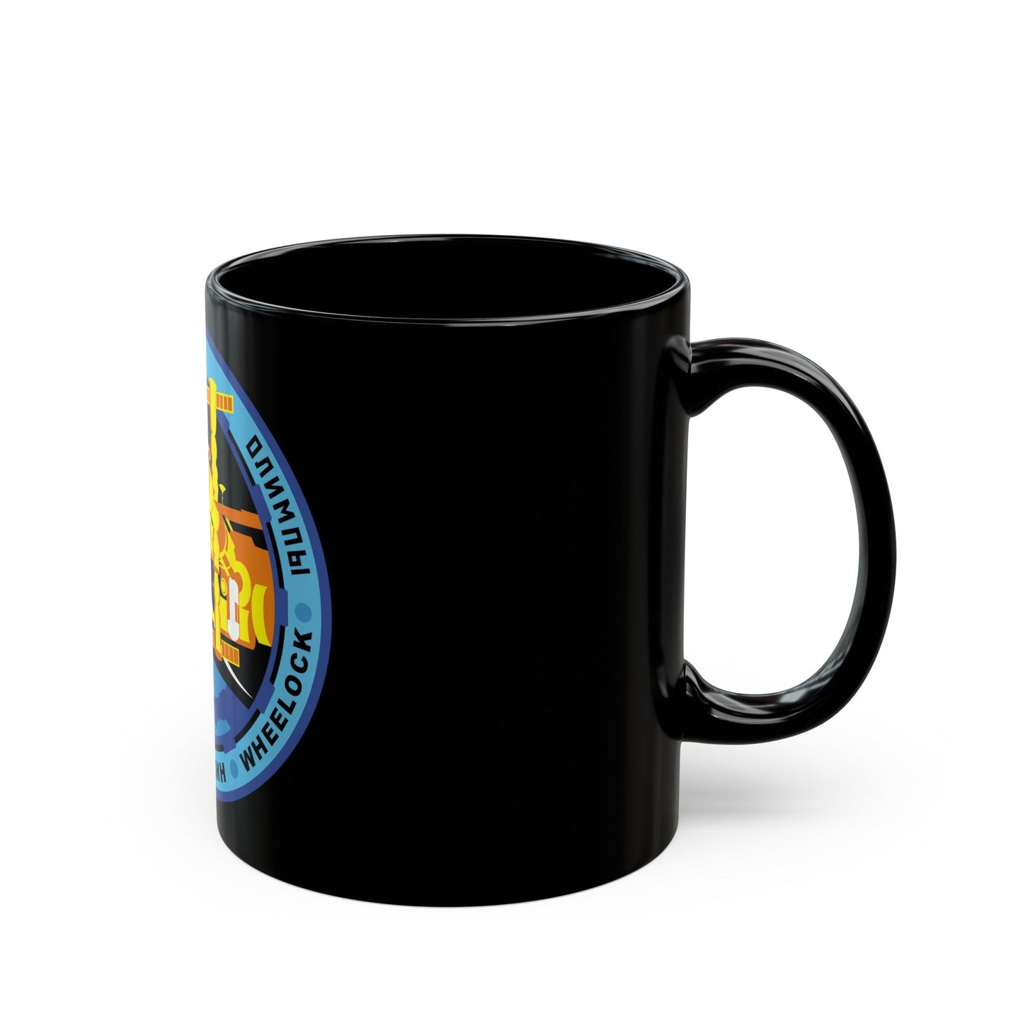 Soyuz TMA-19 (Soyuz Programme) Black Coffee Mug-The Sticker Space