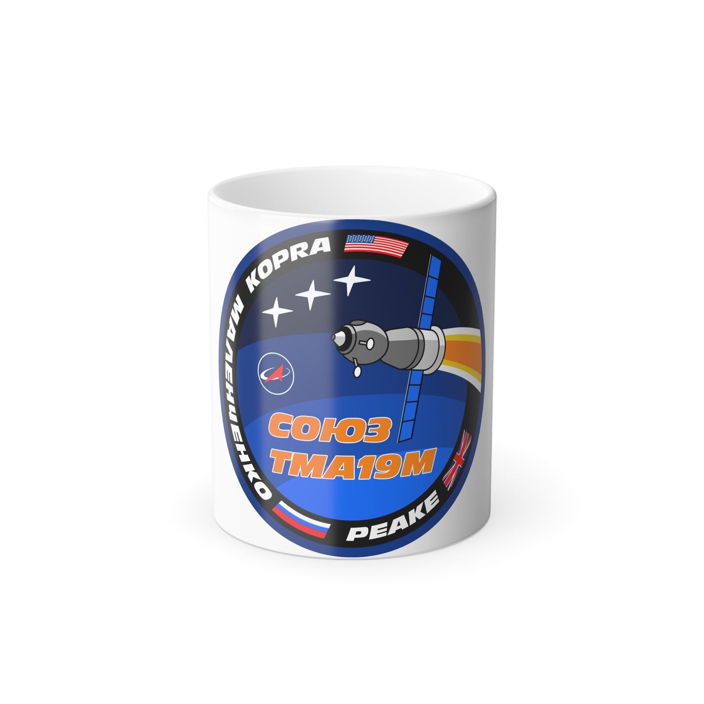 Soyuz TMA-19M (Soyuz Programme) Color Changing Mug 11oz-11oz-The Sticker Space