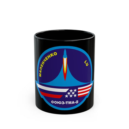 Soyuz TMA-2 (Soyuz Programme) Black Coffee Mug-11oz-The Sticker Space