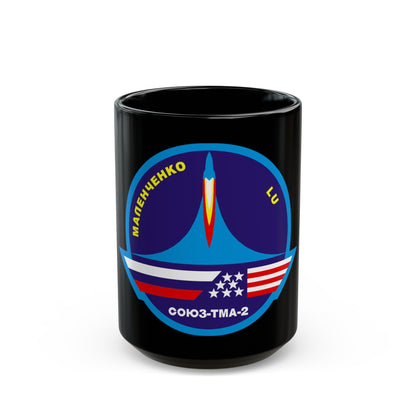 Soyuz TMA-2 (Soyuz Programme) Black Coffee Mug-15oz-The Sticker Space