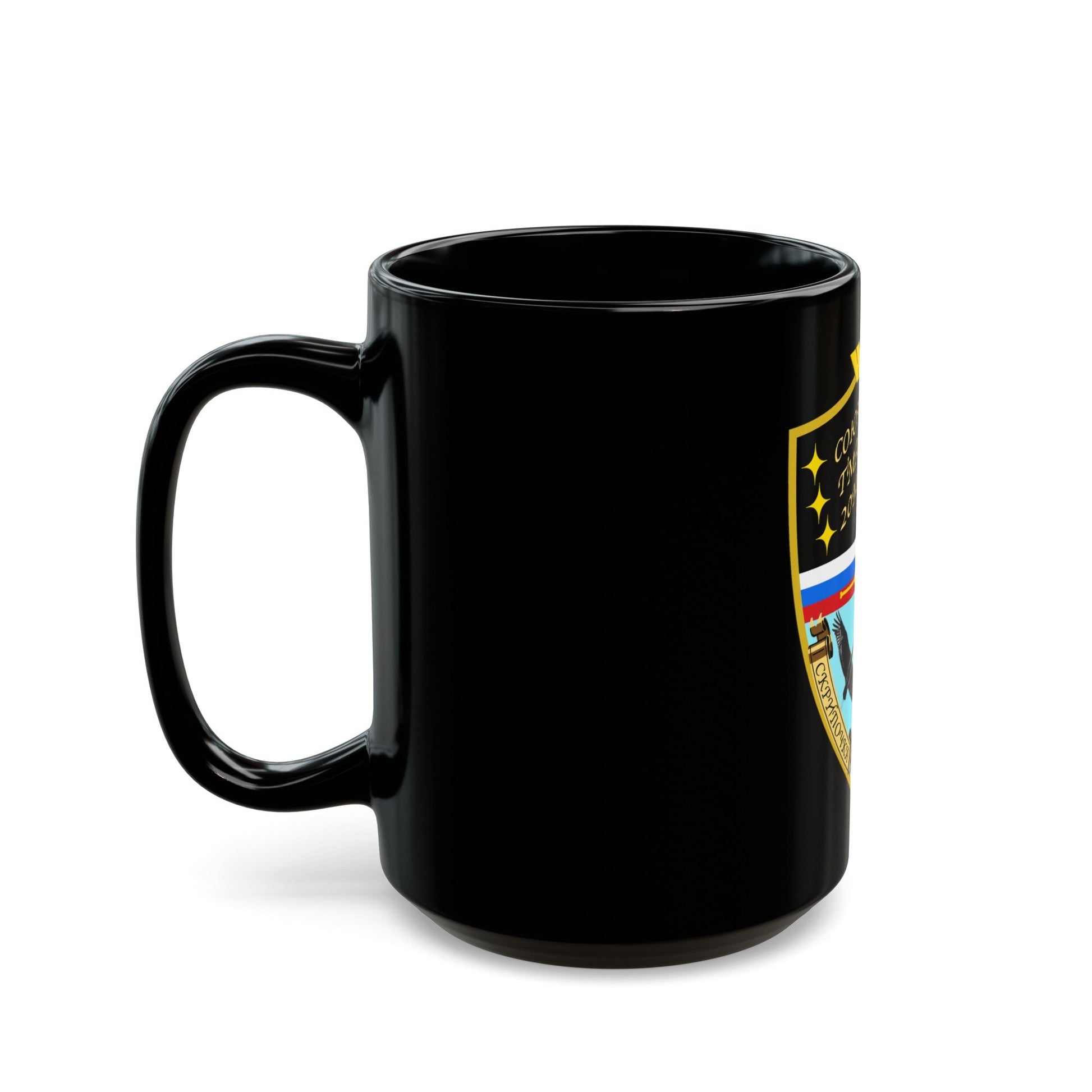 Soyuz TMA-20M (Soyuz Programme) Black Coffee Mug-The Sticker Space