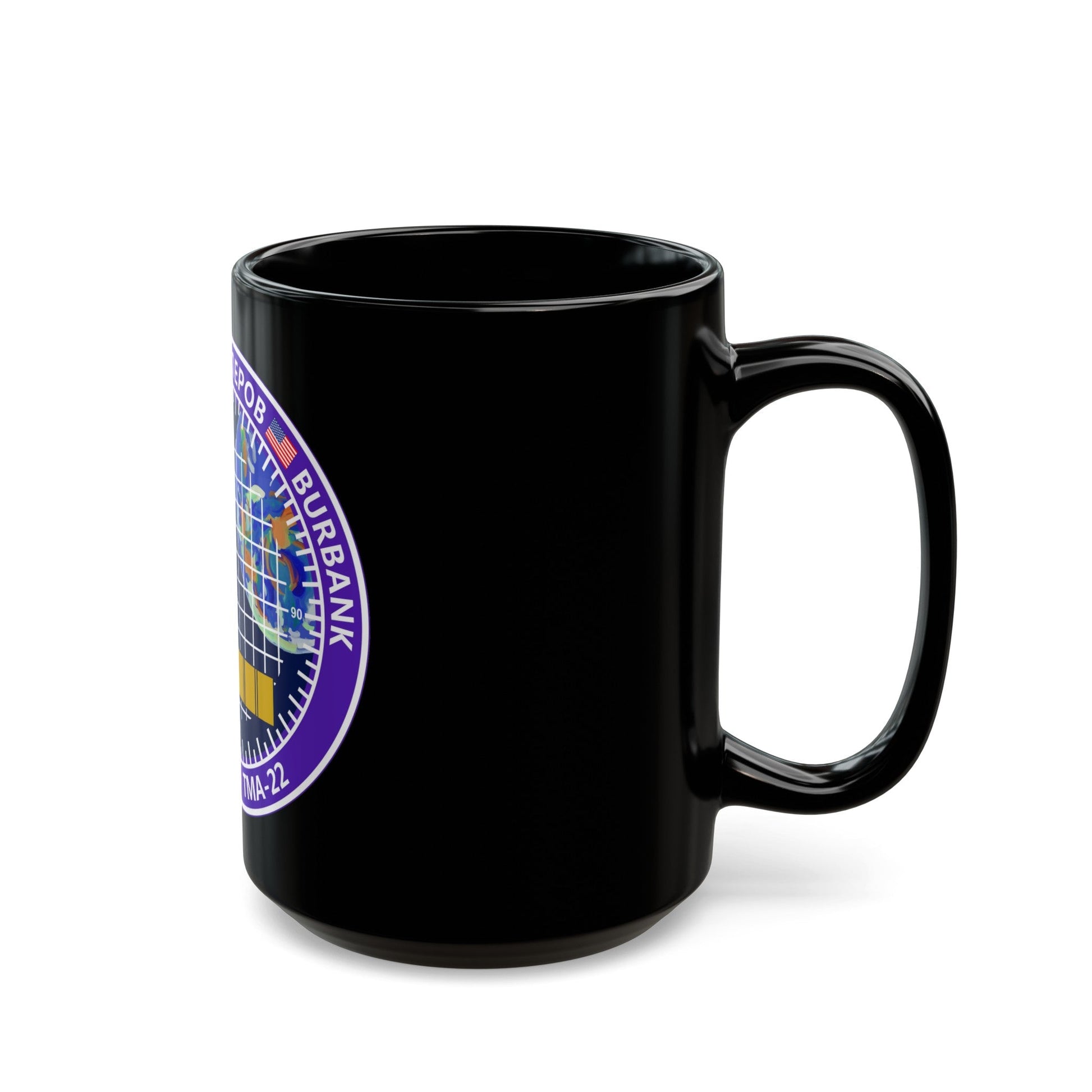 Soyuz TMA-22 (Soyuz Programme) Black Coffee Mug-The Sticker Space