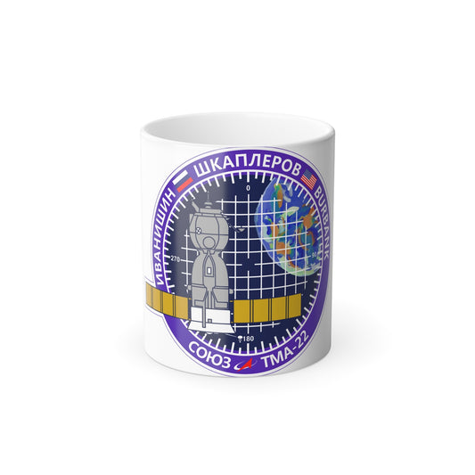 Soyuz TMA-22 (Soyuz Programme) Color Changing Mug 11oz-11oz-The Sticker Space