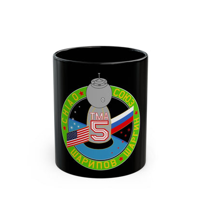 Soyuz TMA-5 (Soyuz Programme) Black Coffee Mug-11oz-The Sticker Space