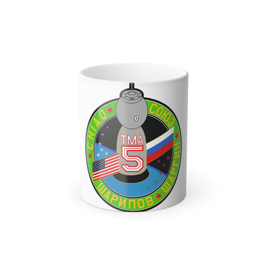 Soyuz TMA-5 (Soyuz Programme) Color Changing Mug 11oz-11oz-The Sticker Space