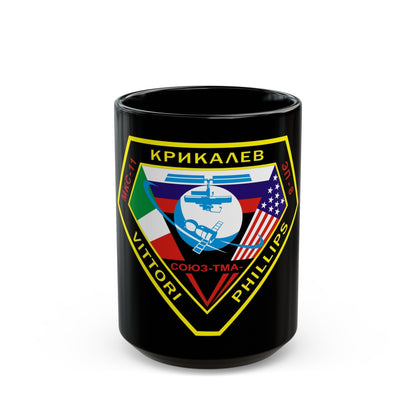 Soyuz TMA-6 (Soyuz Programme) Black Coffee Mug-15oz-The Sticker Space