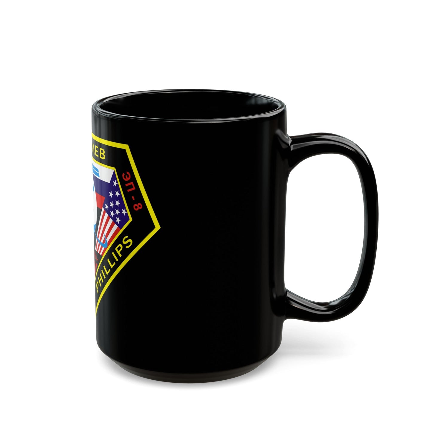 Soyuz TMA-6 (Soyuz Programme) Black Coffee Mug-The Sticker Space