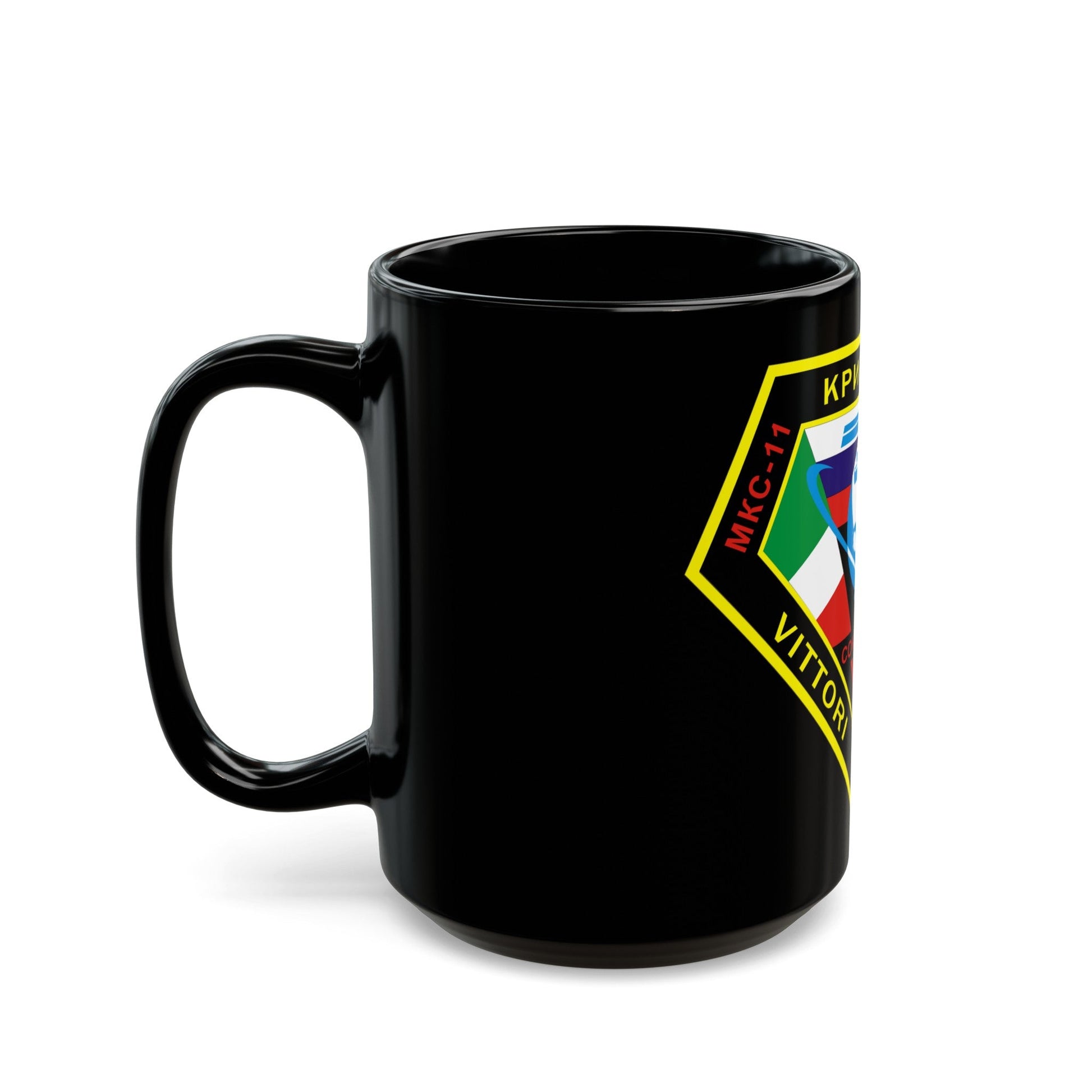 Soyuz TMA-6 (Soyuz Programme) Black Coffee Mug-The Sticker Space