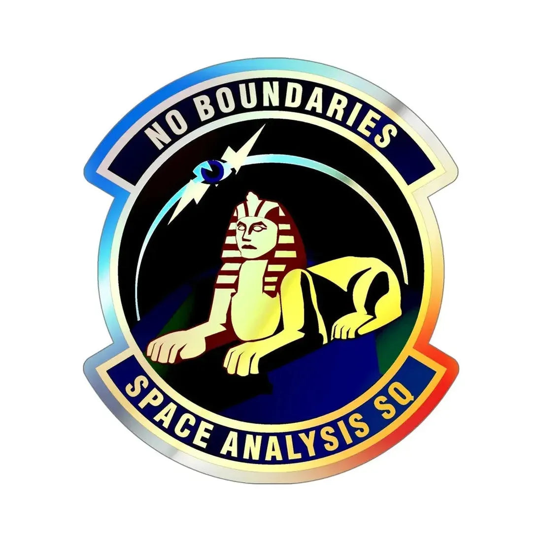 Space Analysis Squadron (U.S. Air Force) Holographic STICKER Die-Cut Vinyl Decal 5 Inch Holographic - The Sticker Space