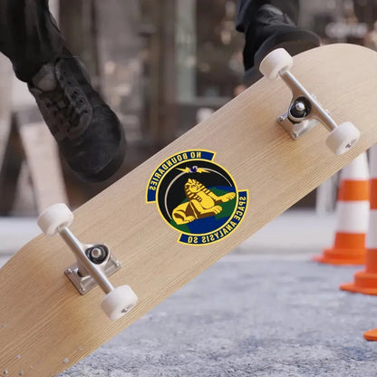 Space Analysis Squadron (U.S. Air Force) REVERSE PRINT Transparent Die-Cut STICKER - The Sticker Space