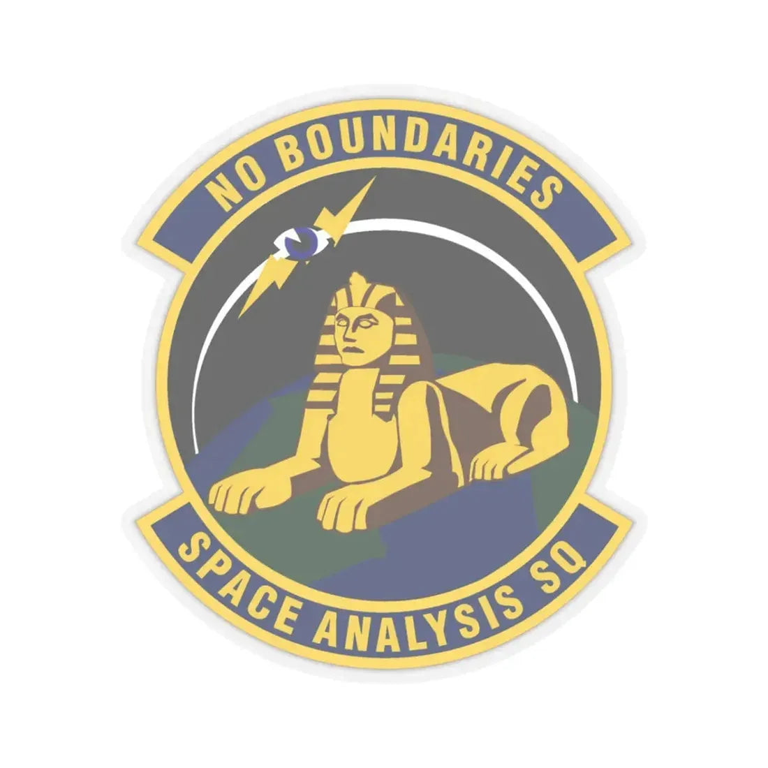 Space Analysis Squadron (U.S. Air Force) STICKER Vinyl Kiss-Cut Decal 3 Inch Transparent - The Sticker Space