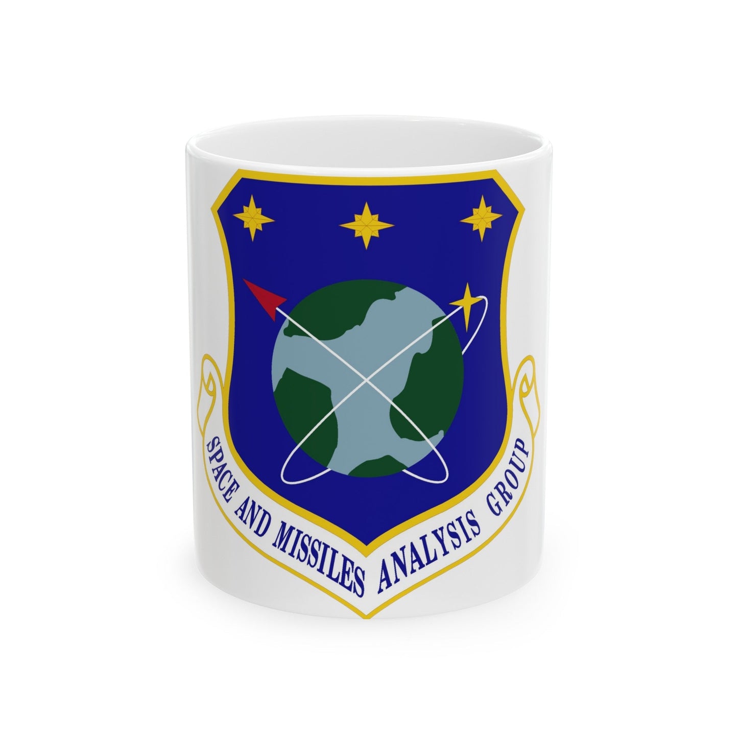 Space and Missiles Analysis Group (U.S. Air Force) White Coffee Mug-11oz-The Sticker Space