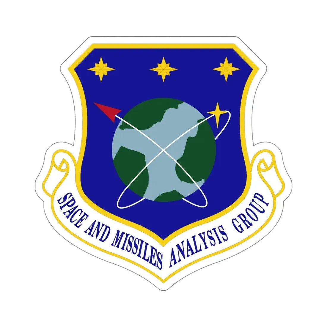 Space and Missiles Analysis Group (U.S. Air Force) STICKER Vinyl Die-Cut Decal 5 Inch - The Sticker Space