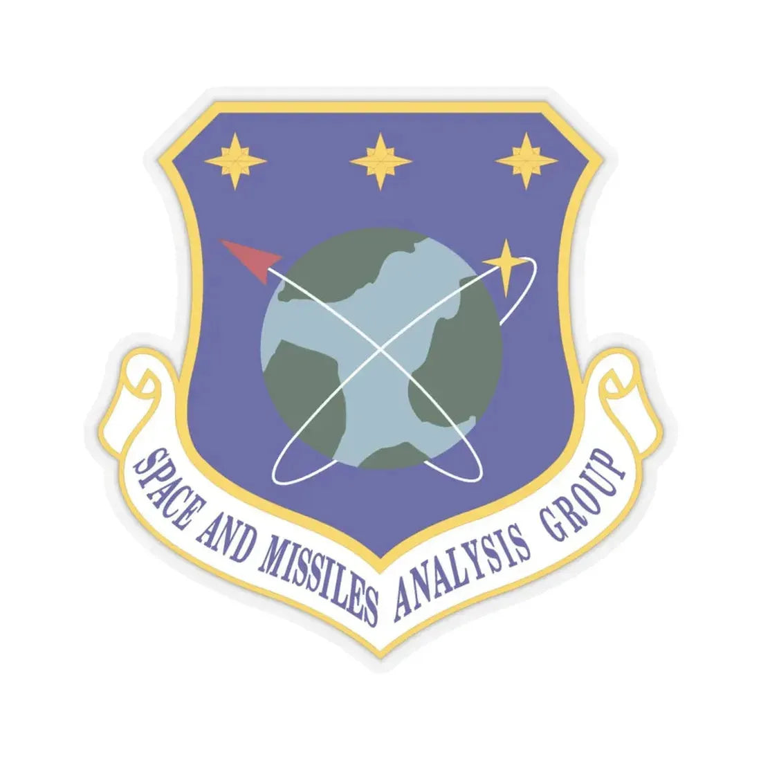 Space and Missiles Analysis Group (U.S. Air Force) STICKER Vinyl Kiss-Cut Decal 6 Inch Transparent - The Sticker Space